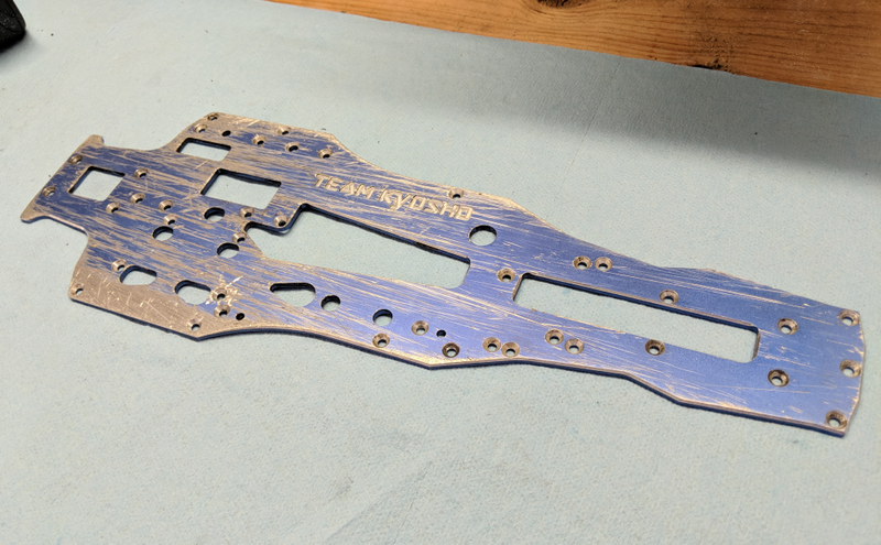 The car’s well-used chassis plate.